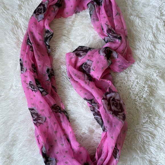 Pink Infinity Scarf - Picture 2 of 2